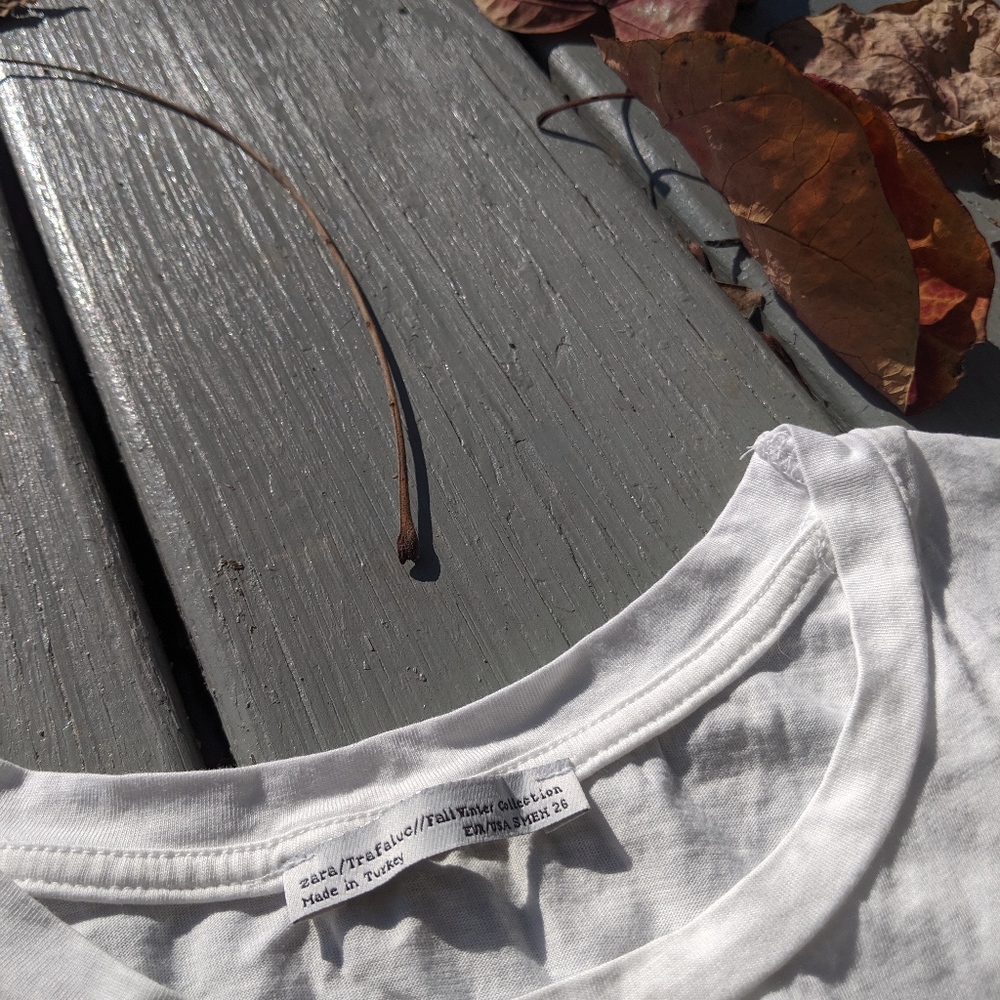 Zara Essential Basic Fall Tee - image 4